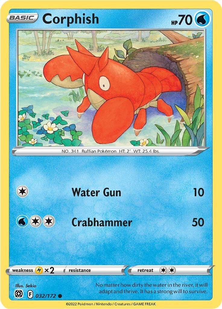 Image for Corphish (032/172) [SWSH09: Brilliant Stars] - Pokemon