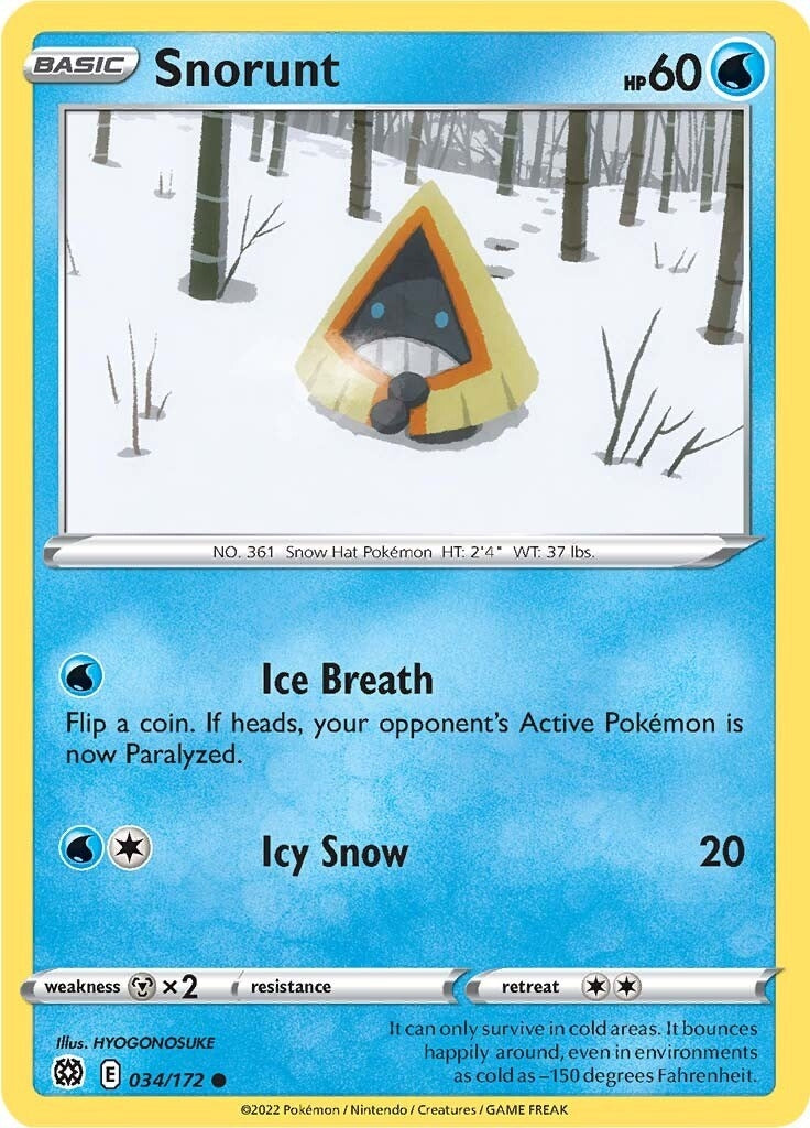 Image for Snorunt (034/172) [SWSH09: Brilliant Stars] - Pokemon