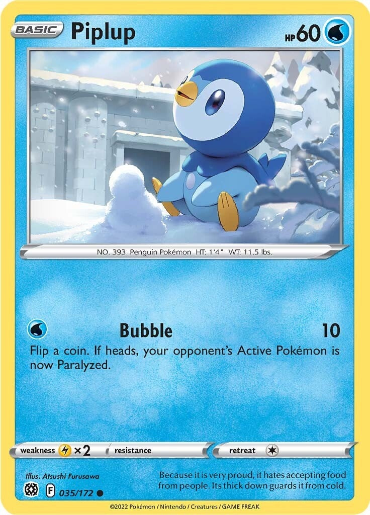 Image for Piplup (035/172) [SWSH09: Brilliant Stars] - Pokemon
