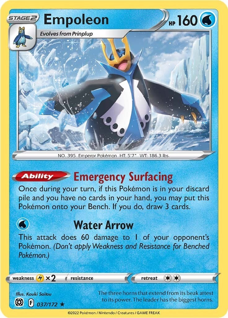 Image for Empoleon (037/172) [SWSH09: Brilliant Stars] - Pokemon