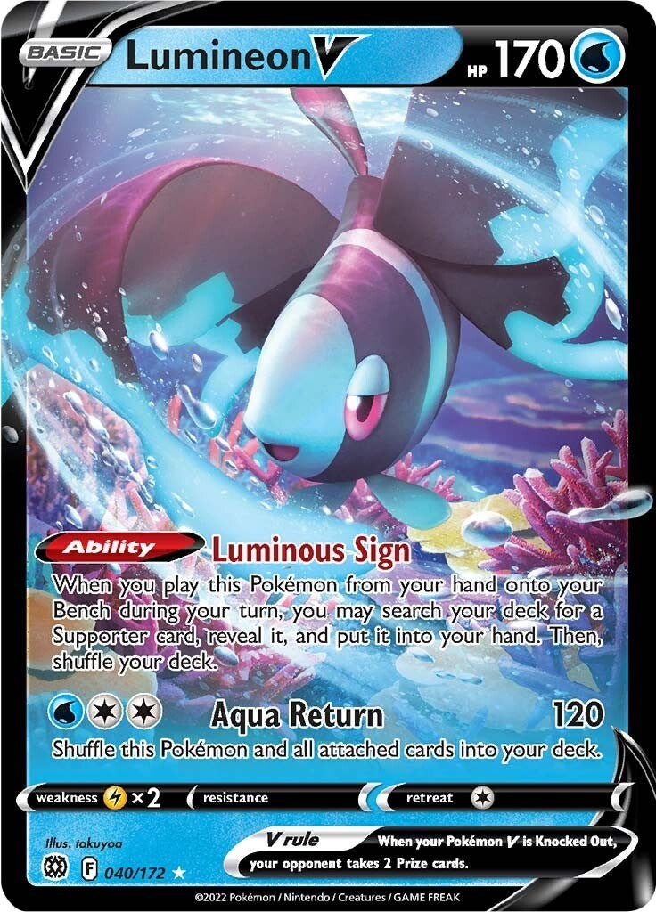 Image for Lumineon V (040/172) [SWSH09: Brilliant Stars] - Pokemon