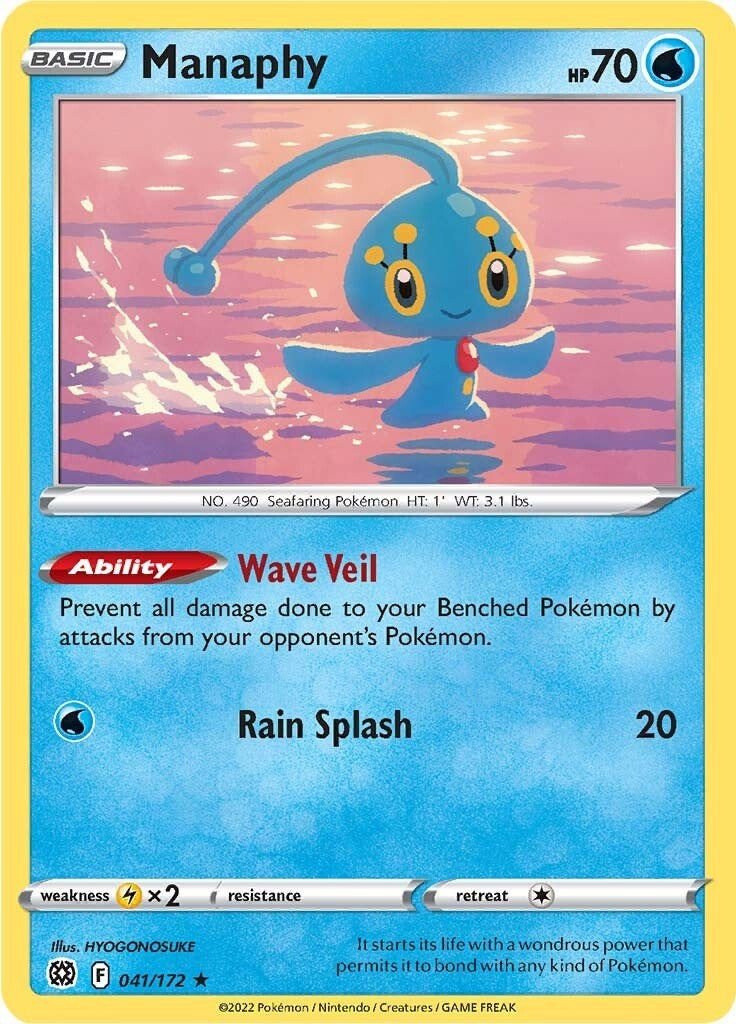 Image for Manaphy (041/172) [SWSH09: Brilliant Stars] - Pokemon