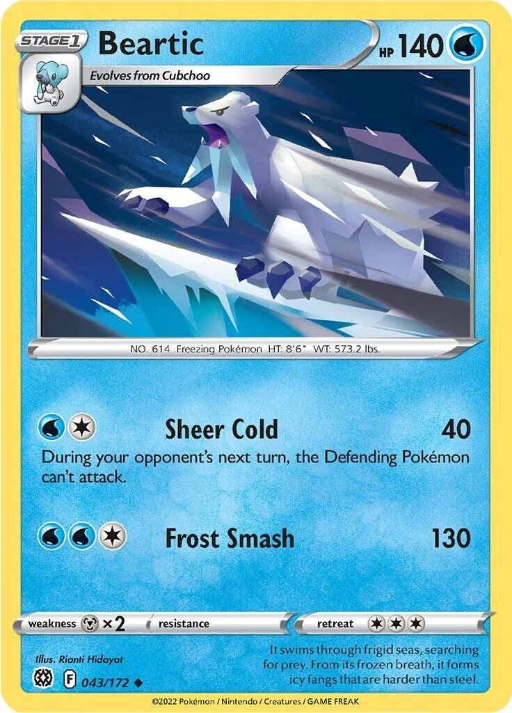 Image for Beartic (043/172) [SWSH09: Brilliant Stars] - Pokemon