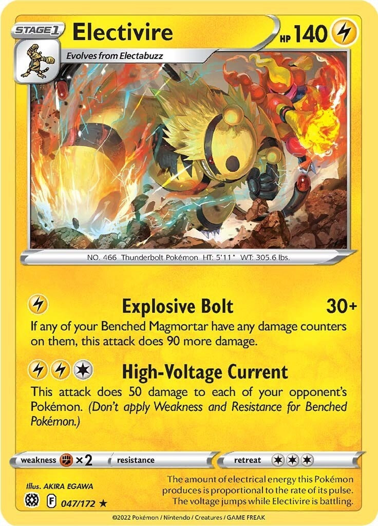Image for Electivire (047/172) [SWSH09: Brilliant Stars] - Pokemon