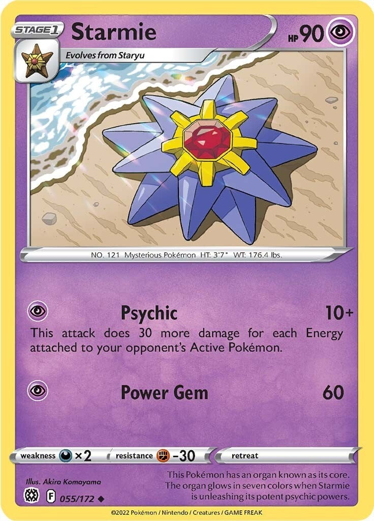 Image for Starmie (055/172) [SWSH09: Brilliant Stars] - Pokemon