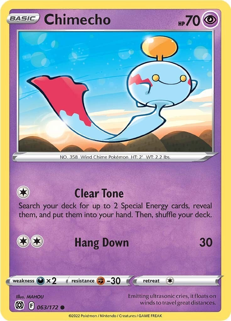Image for Chimecho (063/172) [SWSH09: Brilliant Stars] - Pokemon