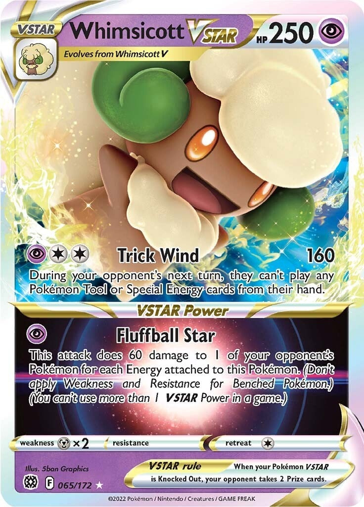 Image for Whimsicott VSTAR (065/172) [SWSH09: Brilliant Stars] - Pokemon