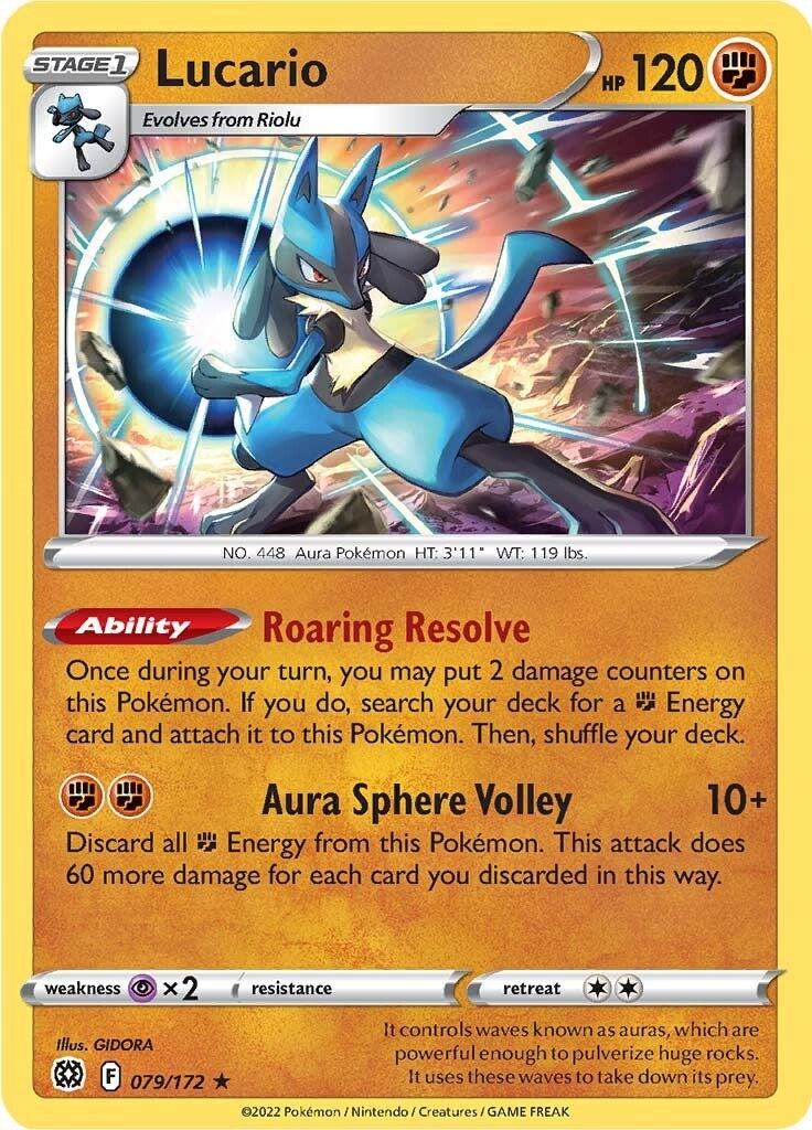 Image for Lucario (079/172) [SWSH09: Brilliant Stars] - Pokemon