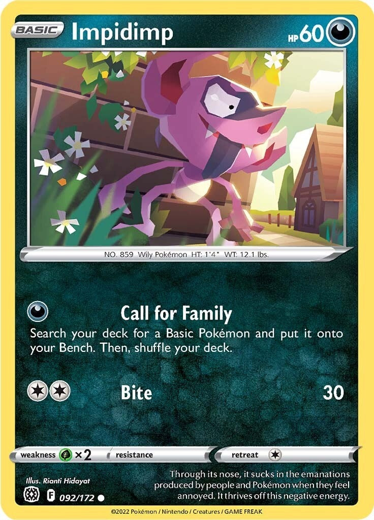 Image for Impidimp (092/172) [SWSH09: Brilliant Stars] - Pokemon