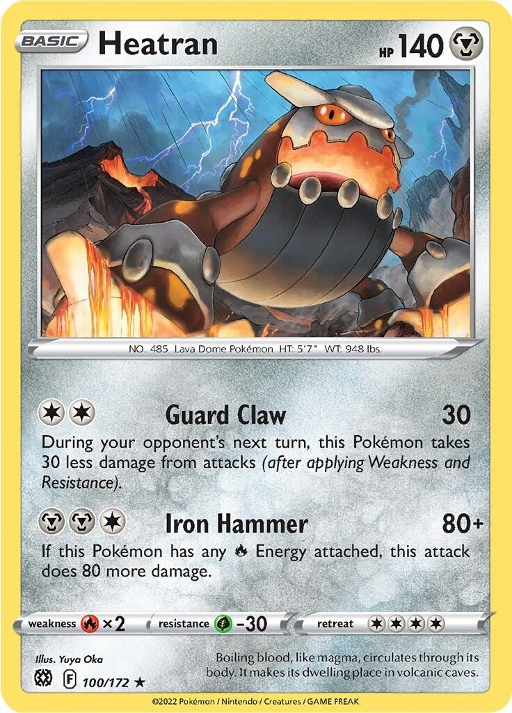 Image for Heatran (100/172) [SWSH09: Brilliant Stars] - Pokemon