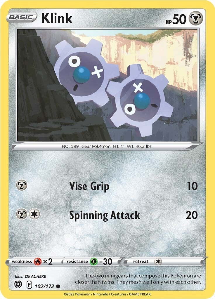 Image for Klink (102/172) [SWSH09: Brilliant Stars] - Pokemon