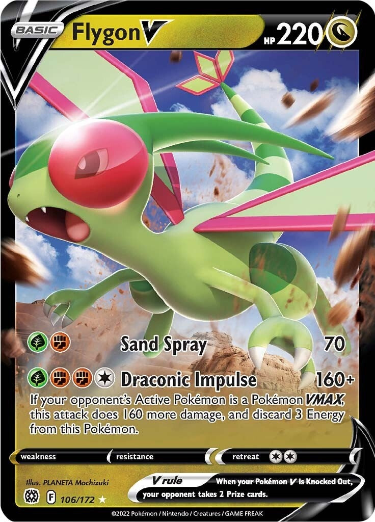 Image for Flygon V (106/172) [SWSH09: Brilliant Stars] - Pokemon