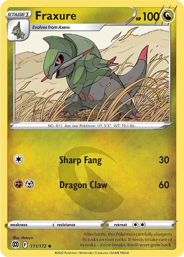 Image for Fraxure (111/172) [SWSH09: Brilliant Stars] - Pokemon