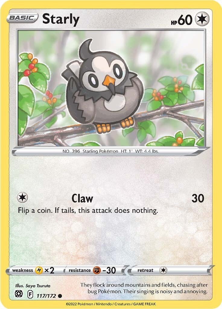 Image for Starly (117/172) [SWSH09: Brilliant Stars] - Pokemon