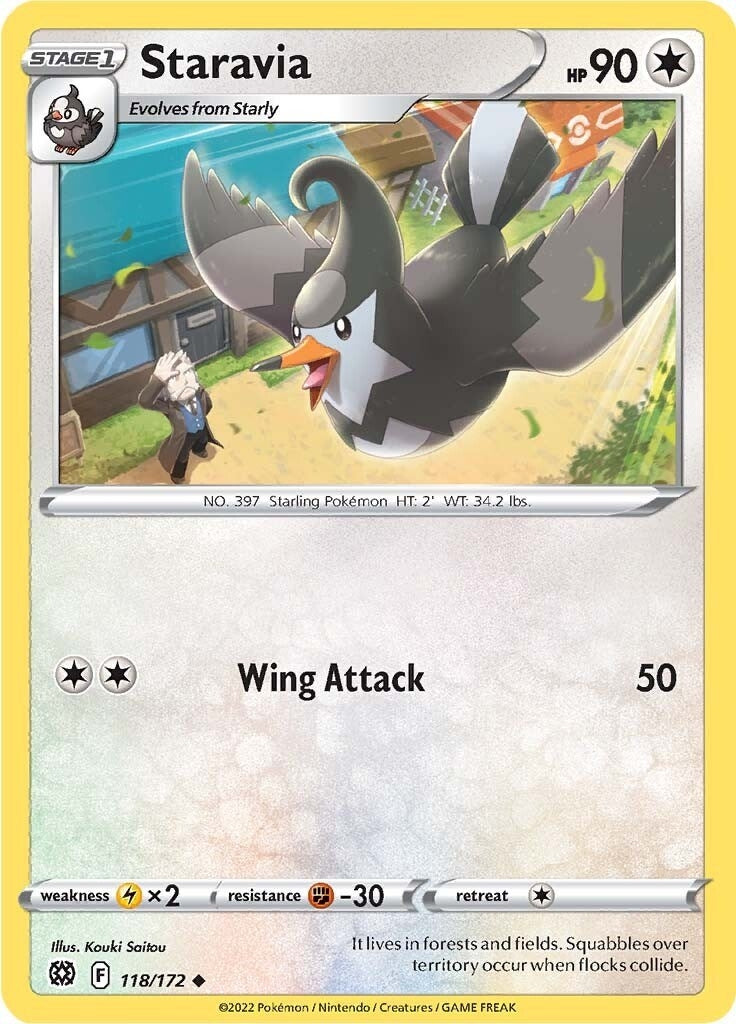 Image for Staravia (118/172) [SWSH09: Brilliant Stars] - Pokemon
