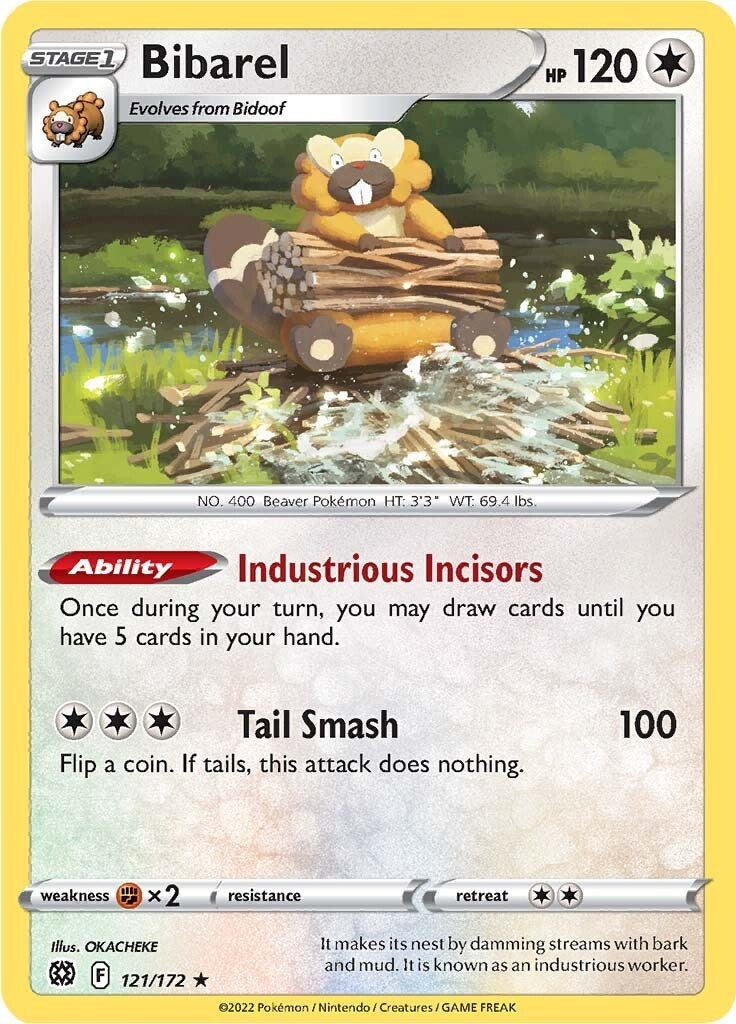 Image for Bibarel (121/172) [SWSH09: Brilliant Stars] - Pokemon