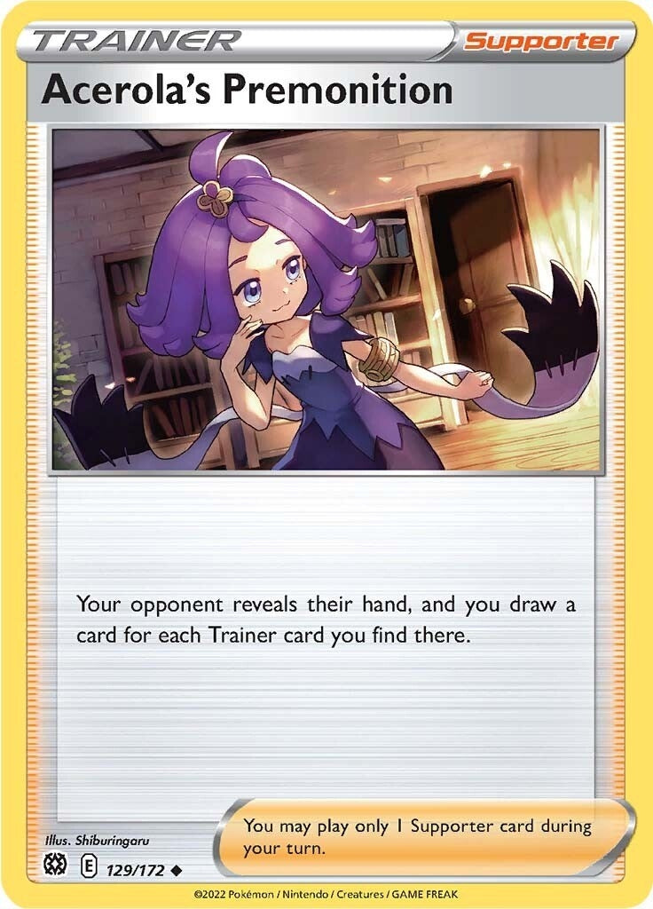Image for Acerola's Premonition (129/172) [SWSH09: Brilliant Stars] - Pokemon