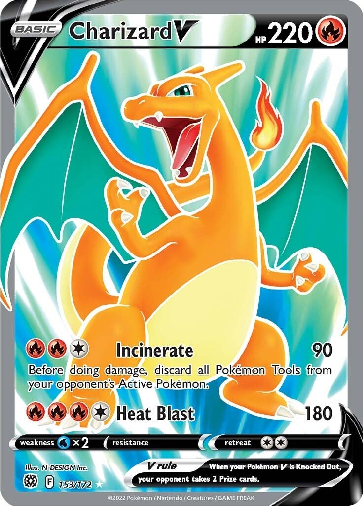 Image for Charizard V (Full Art) (153/172) [SWSH09: Brilliant Stars] - Pokemon