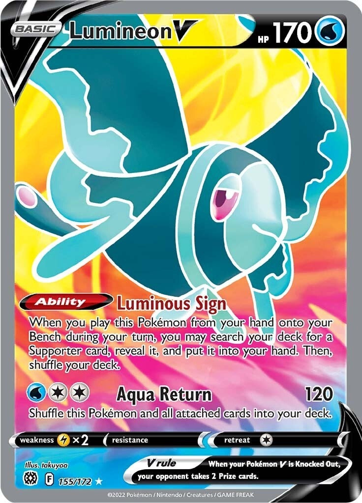 Image for Lumineon V (Full Art) (155/172) [SWSH09: Brilliant Stars] - Pokemon