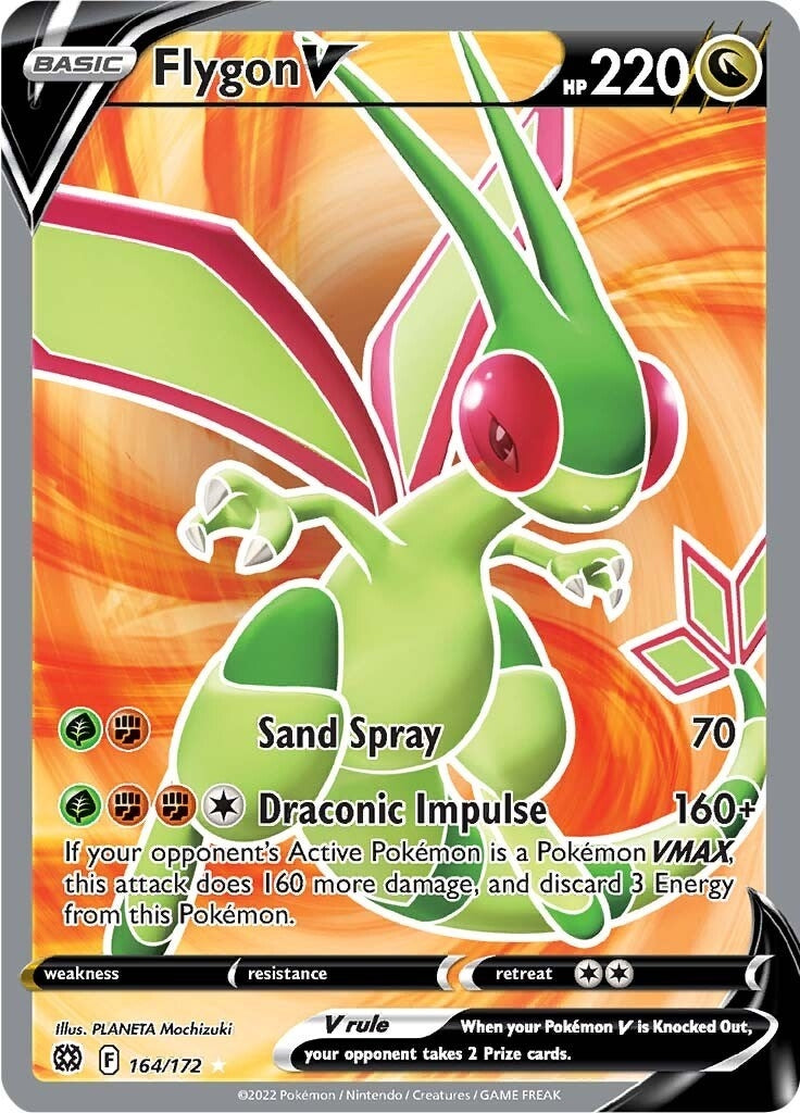 Image for Flygon V (Full Art) (164/172) [SWSH09: Brilliant Stars] - Pokemon