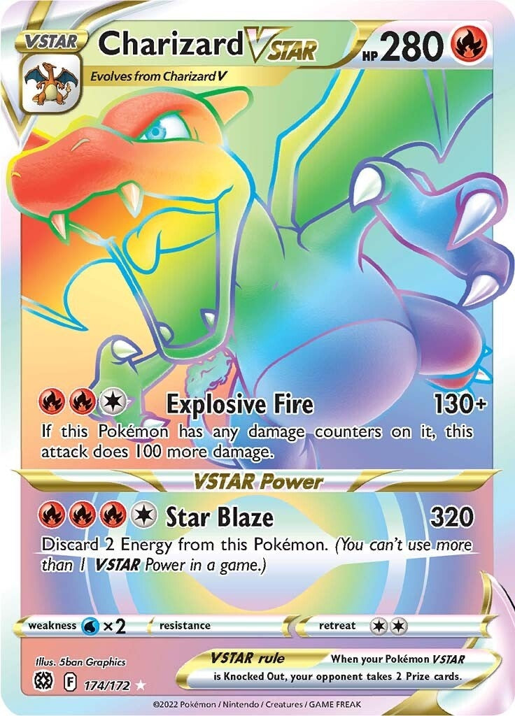Image for Charizard VSTAR (Secret) (174/172) [SWSH09: Brilliant Stars] - Pokemon