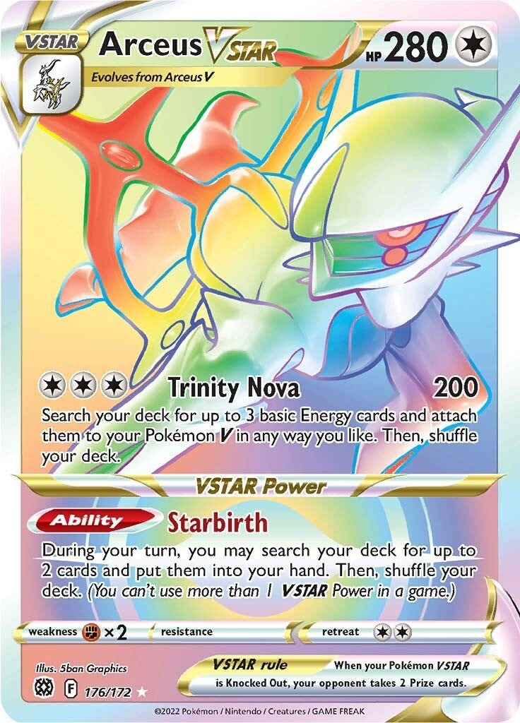 Image for Arceus VSTAR (Secret) (176) (176/172) [SWSH09: Brilliant Stars] - Pokemon