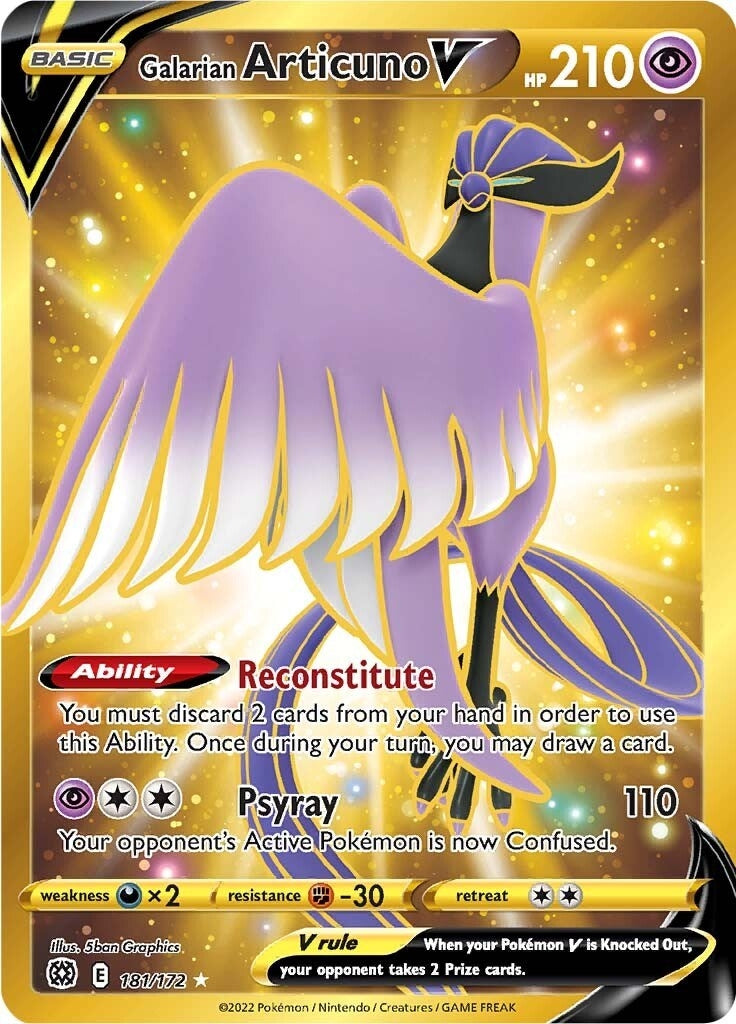 Image for Galarian Articuno V (Secret) (181/172) [SWSH09: Brilliant Stars] - Pokemon