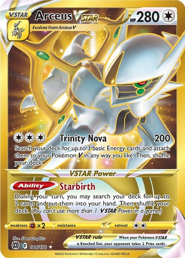 Image for Arceus VSTAR (Secret) (184) (184/172) [SWSH09: Brilliant Stars] - Pokemon