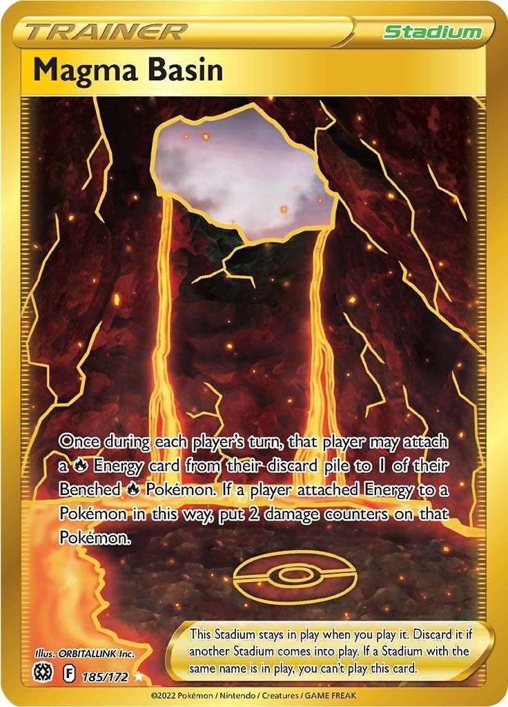 Magma Basin (Secret) (185/172) [SWSH09: Brilliant Stars]