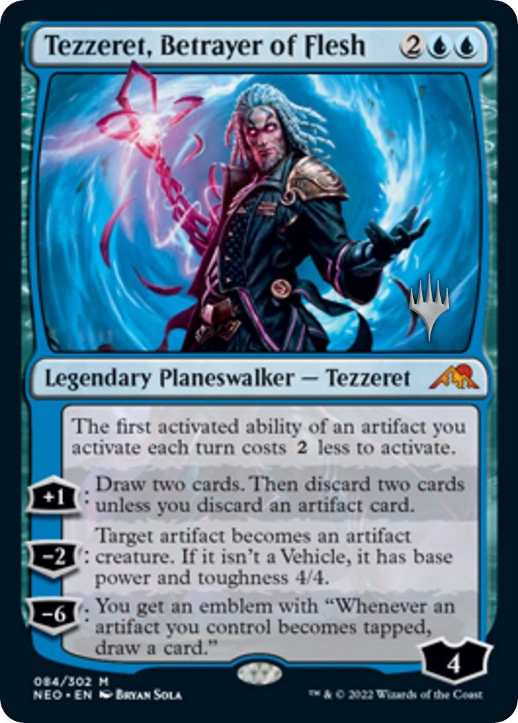 Image for Tezzeret, Betrayer of Flesh (84) [Kamigawa: Neon Dynasty] - Magic: The Gathering