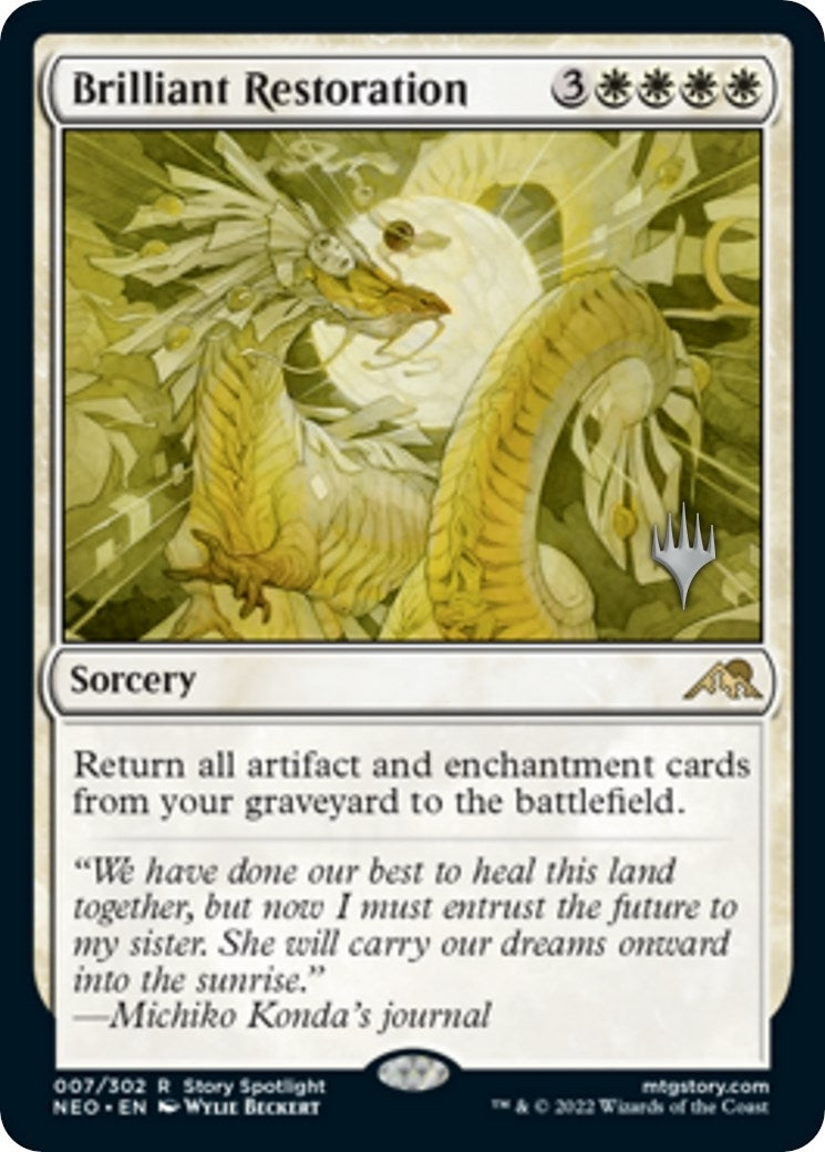 Image for Brilliant Restoration (7) [Kamigawa: Neon Dynasty] - Magic: The Gathering