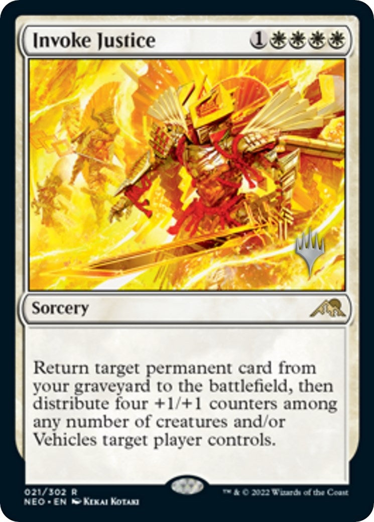 Image for Invoke Justice (21) [Kamigawa: Neon Dynasty] - Magic: The Gathering