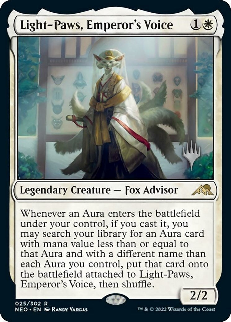 Image for Light-Paws, Emperor's Voice (25) [Kamigawa: Neon Dynasty] - Magic: The Gathering