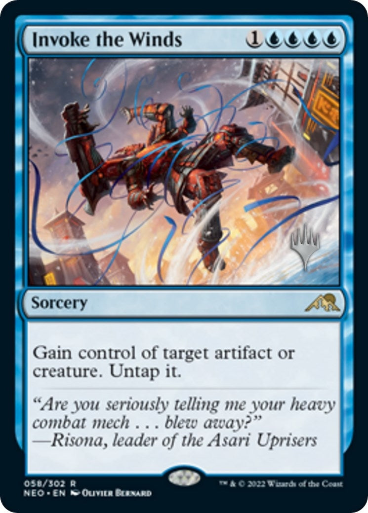 Image for Invoke the Winds (58) [Kamigawa: Neon Dynasty] - Magic: The Gathering