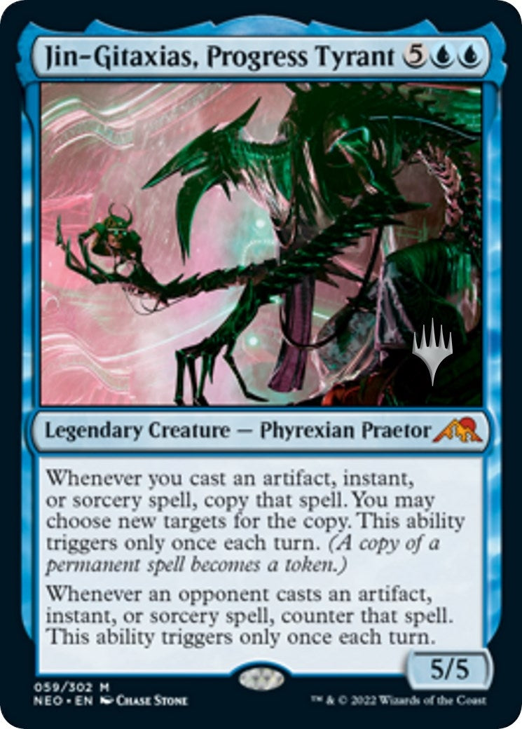 Image for Jin-Gitaxias, Progress Tyrant (59) [Kamigawa: Neon Dynasty] - Magic: The Gathering