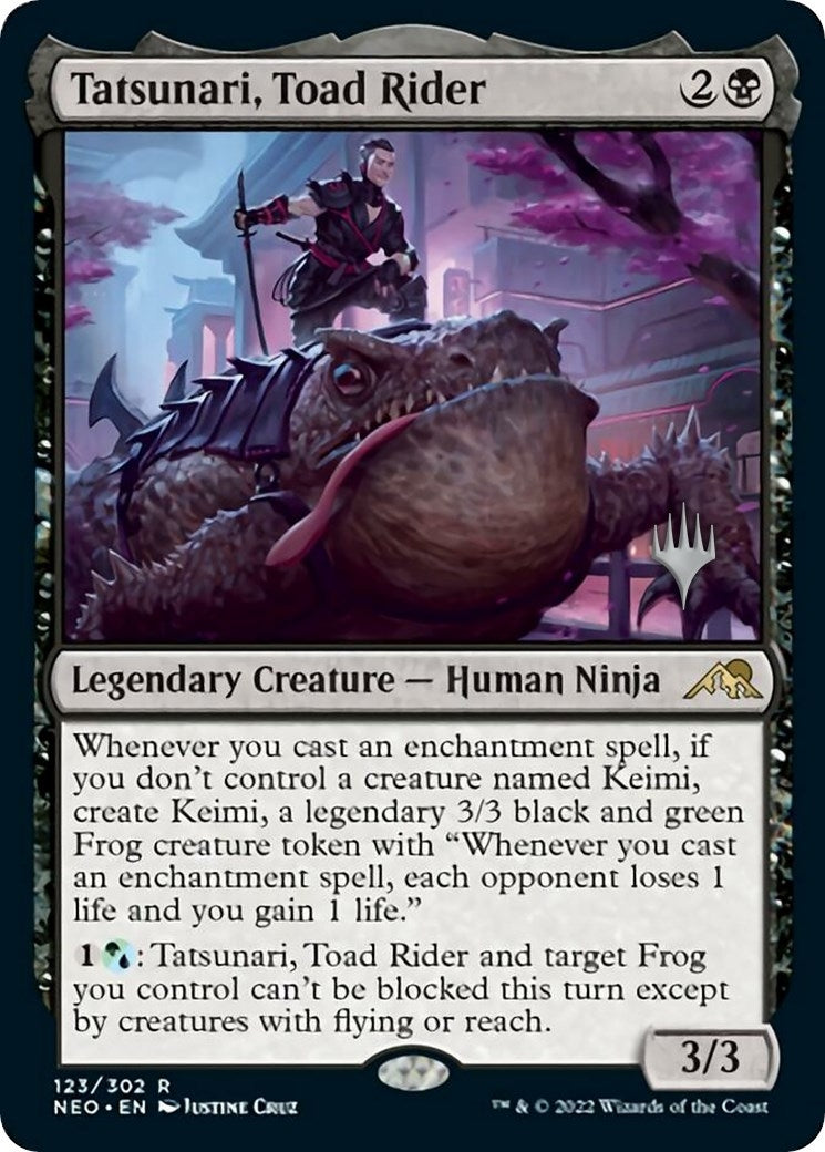 Image for Tatsunari, Toad Rider (123) [Kamigawa: Neon Dynasty] - Magic: The Gathering