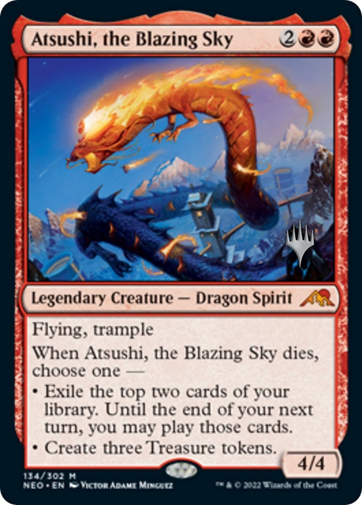 Image for Atsushi, the Blazing Sky (134) [Kamigawa: Neon Dynasty] - Magic: The Gathering