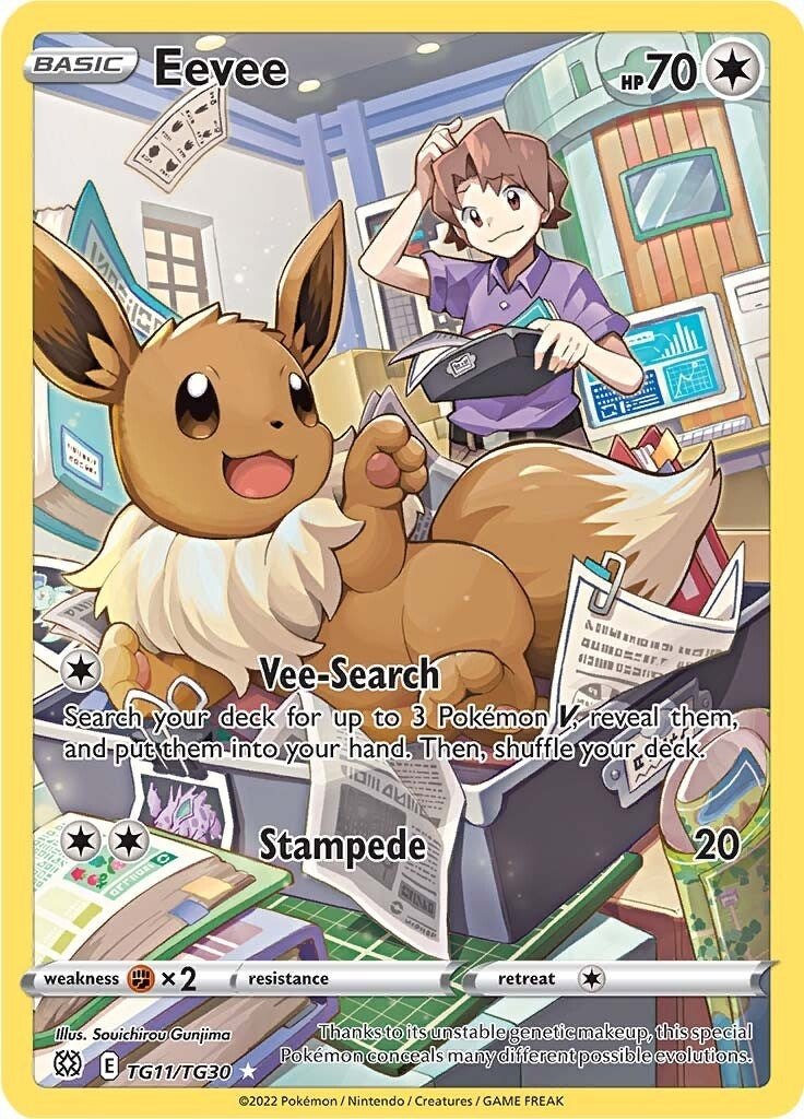 Image for Eevee (TG11/TG30) [SWSH09: Brilliant Stars Trainer Gallery] - Pokemon