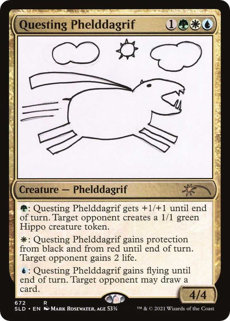 Image for Questing Phelddagrif (672) (672) [Secret Lair Drop Series] - Magic: The Gathering