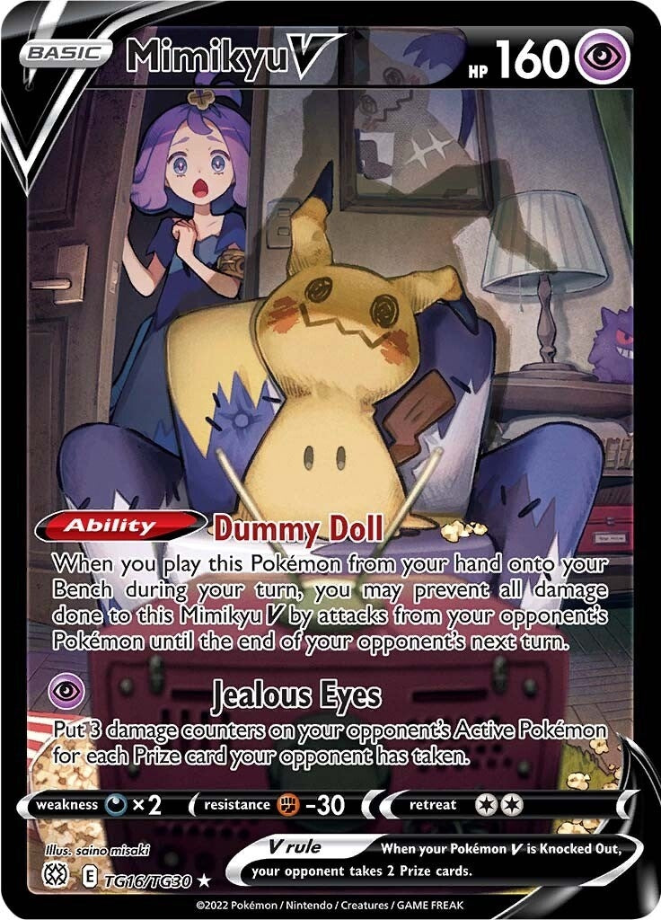 Image for Mimikyu V (TG16/TG30) [SWSH09: Brilliant Stars Trainer Gallery] - Pokemon