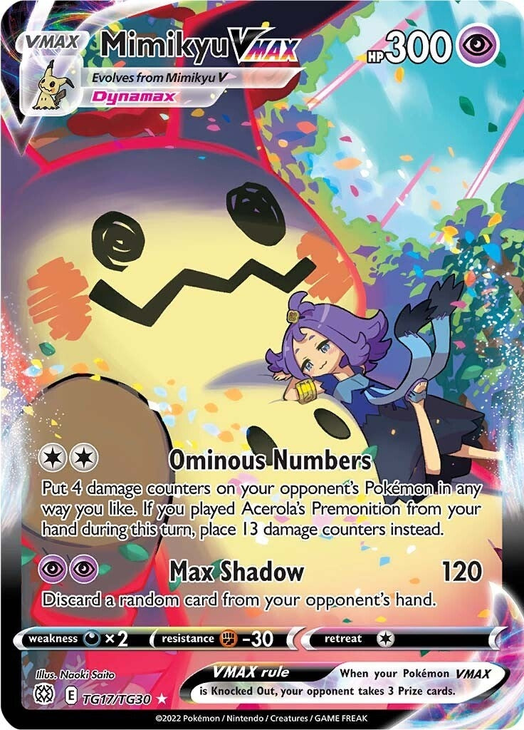 Image for Mimikyu VMAX (TG17/TG30) [SWSH09: Brilliant Stars Trainer Gallery] - Pokemon