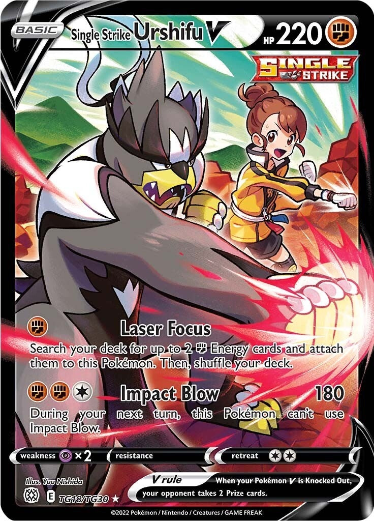 Image for Single Strike Urshifu V (TG18/TG30) [SWSH09: Brilliant Stars Trainer Gallery] - Pokemon