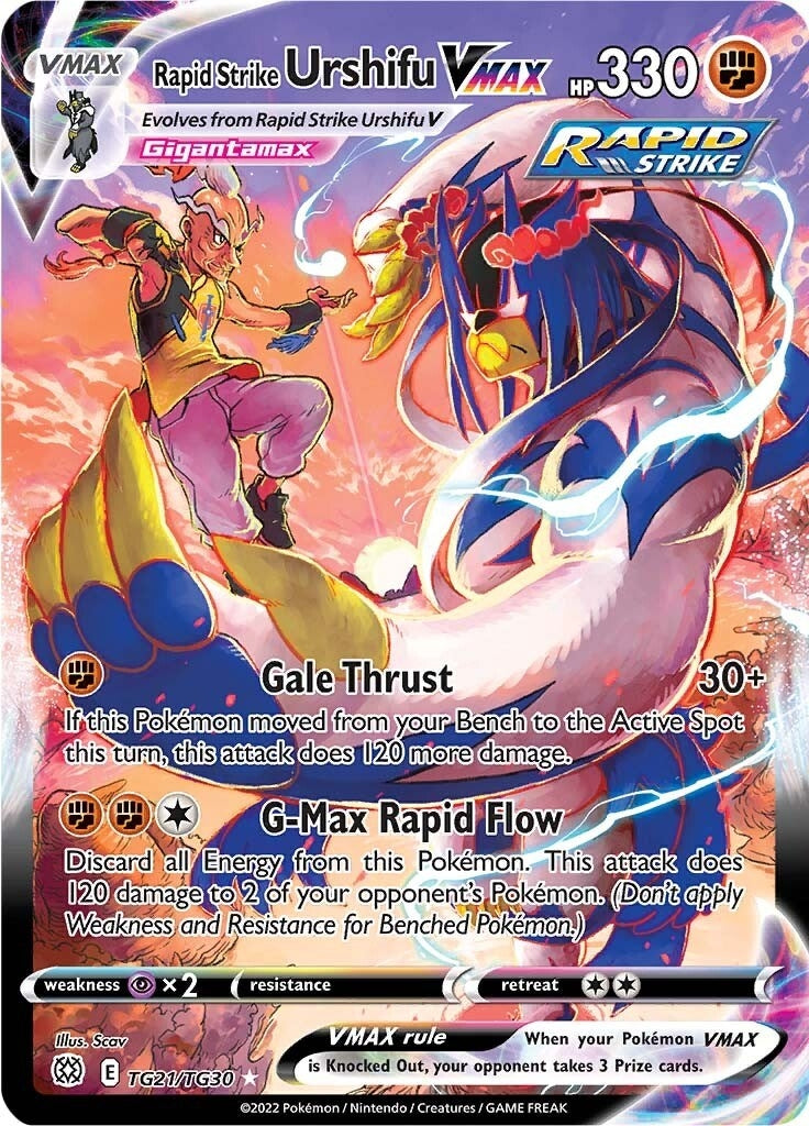 Image for Rapid Strike Urshifu VMAX (TG21/TG30) [SWSH09: Brilliant Stars Trainer Gallery] - Pokemon