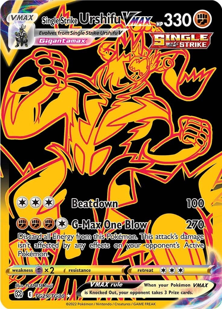 Image for Single Strike Urshifu VMAX (Secret) (TG29/TG30) [SWSH09: Brilliant Stars Trainer Gallery] - Pokemon