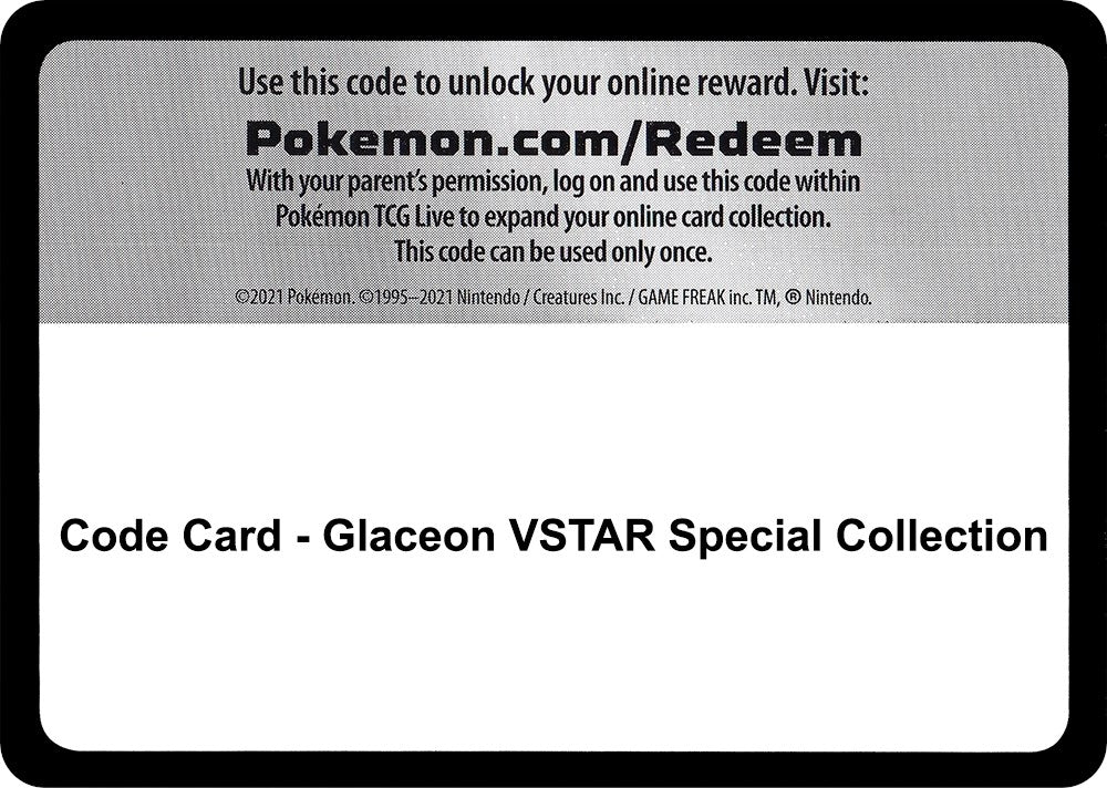 Image for Code Card - Glaceon VSTAR Special Collection [SWSH09: Brilliant Stars] - Pokemon