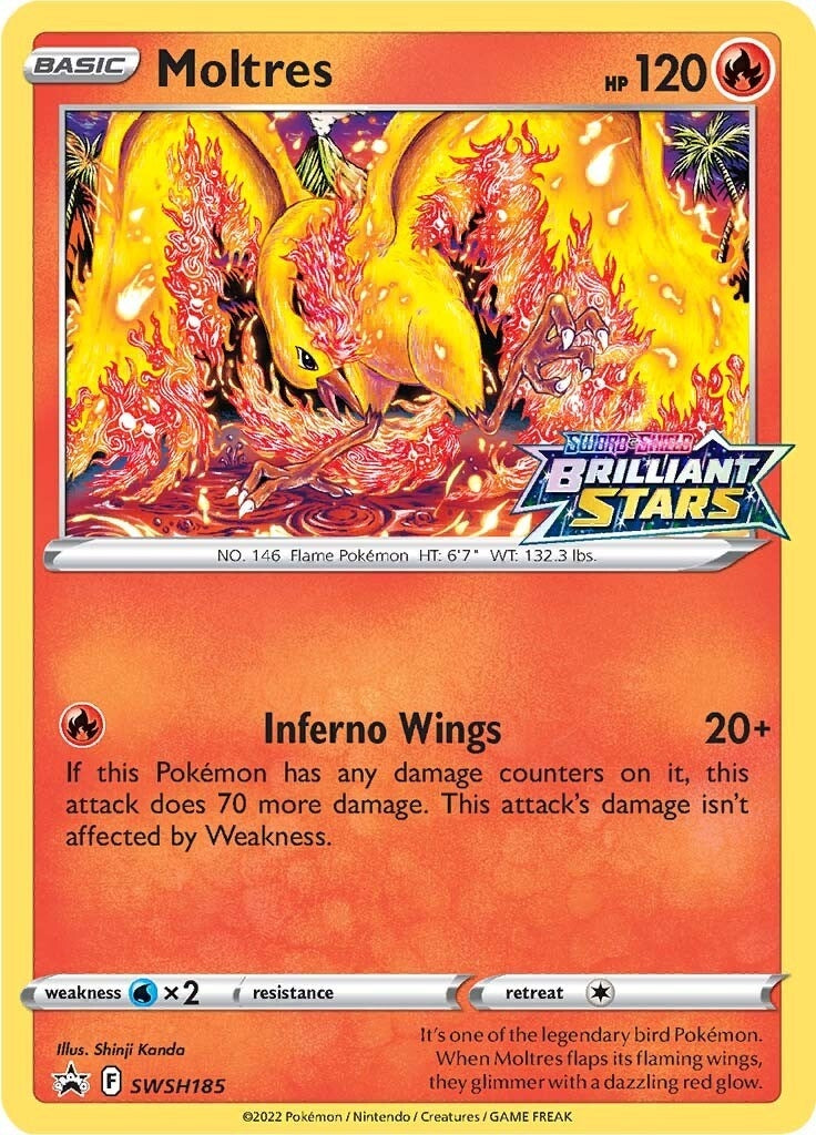 Image for Moltres - SWSH185 (SWSH185) [SWSH: Sword & Shield Promo Cards] - Pokemon