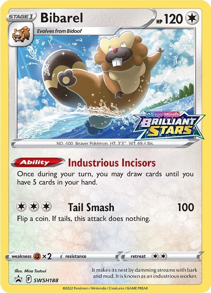Image for Bibarel - SWSH188 (SWSH188) [SWSH: Sword & Shield Promo Cards] - Pokemon