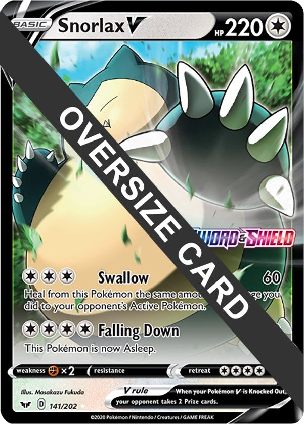 Snorlax V (141/202) [Jumbo Cards]