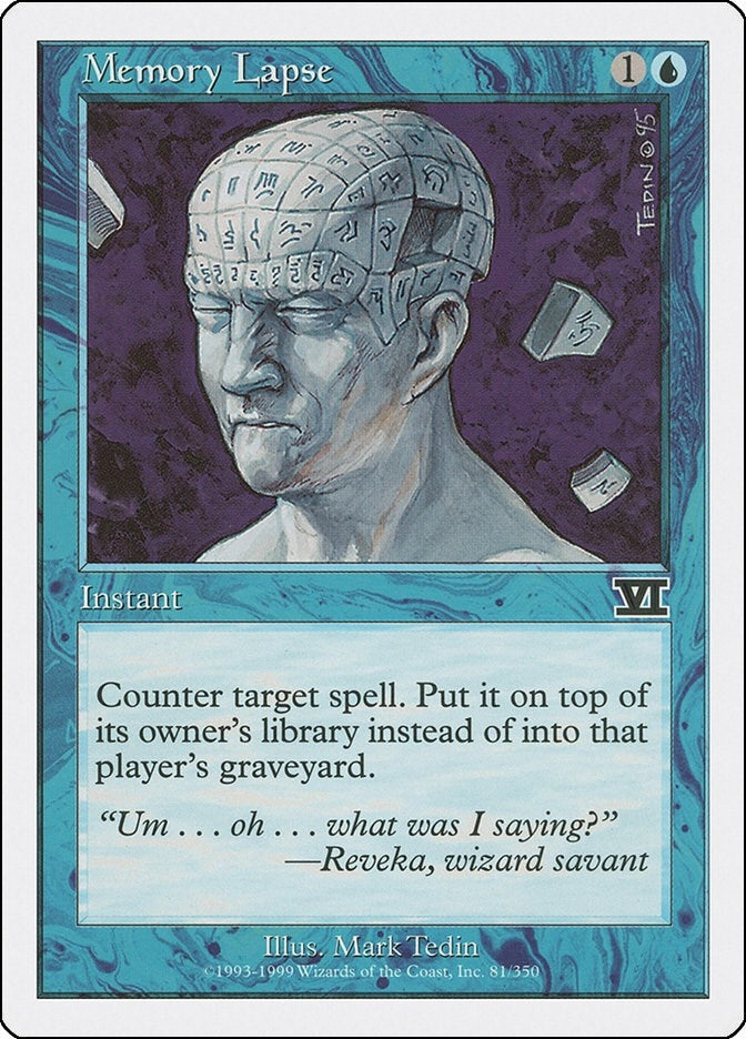 Image for Memory Lapse (81) [Classic Sixth Edition] - Magic: The Gathering