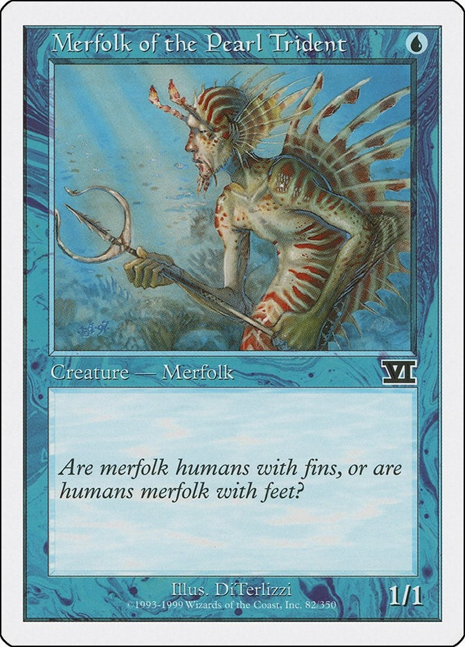 Image for Merfolk of the Pearl Trident (82) [Classic Sixth Edition] - Magic: The Gathering
